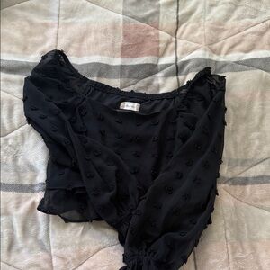 Altar'd State Black Off-Shoulder Top